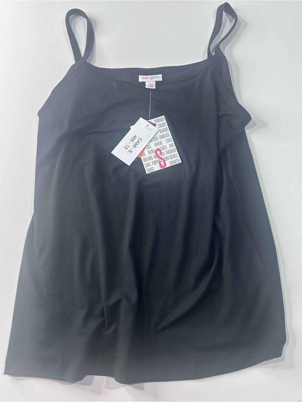 NWT LuLaRoe Small Cami Black Women's Camisole Tank Top